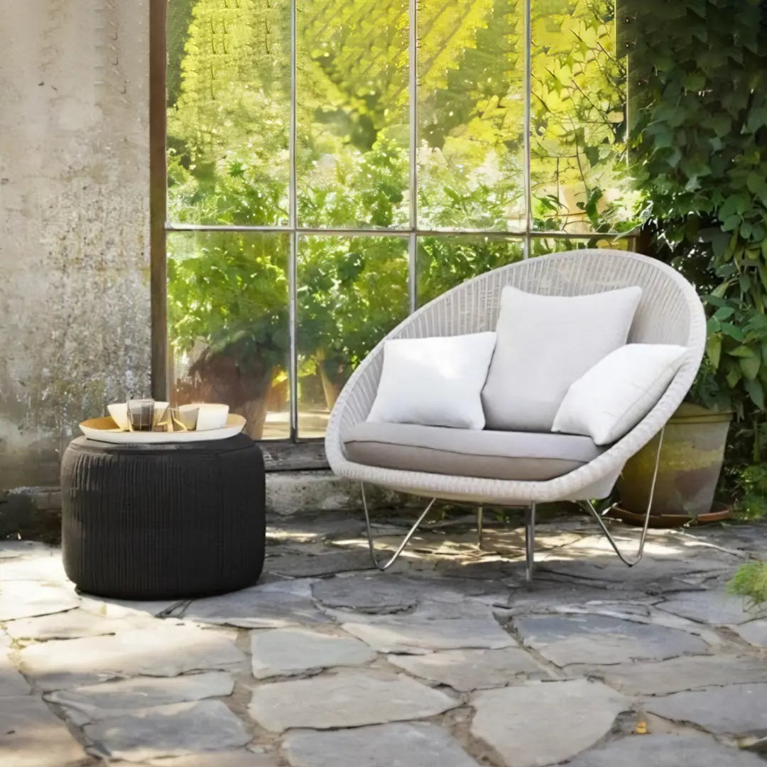 Munkhbat Rattan Garden Chair, Outdoor Lounge Chair Luxepalace.co.uk