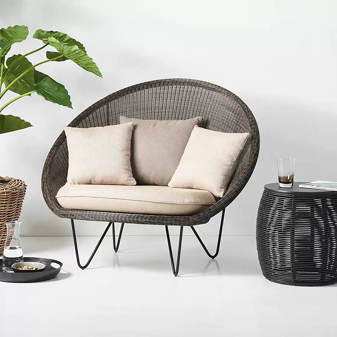 Munkhbat Rattan Garden Chair, Outdoor Lounge Chair Luxepalace.co.uk