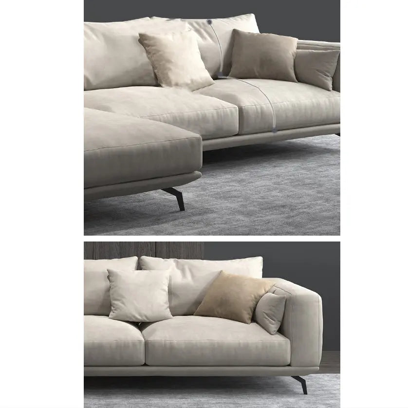 NR23 Four Seater Corner Sofa, Leathaire Luxepalace.co.uk