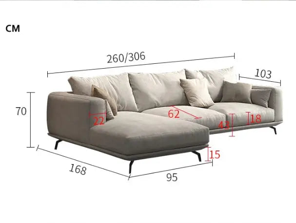 NR23 Four Seater Corner Sofa, Leathaire Luxepalace.co.uk