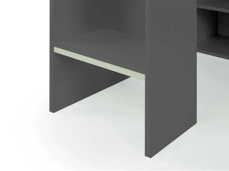 Nebula Gaming Bed With Desk Anthracite Luxepalace