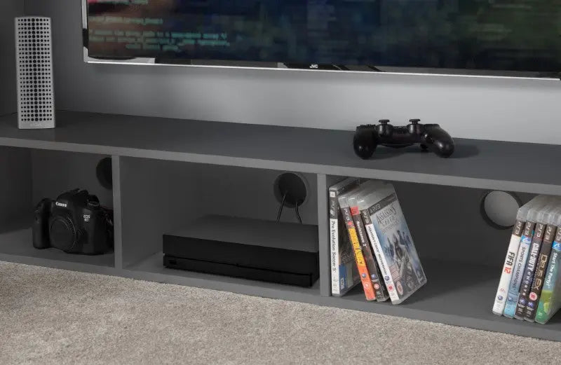 Nebula Gaming Bed With Desk Anthracite Luxepalace