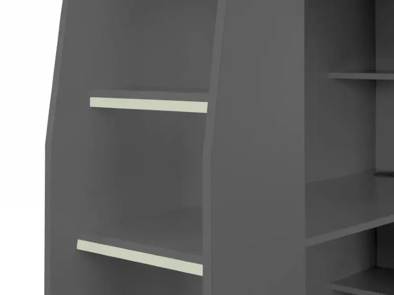 Nebula Gaming Bed With Desk Anthracite Luxepalace