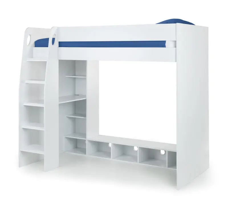 Nebula Gaming Bed With Desk White Luxepalace