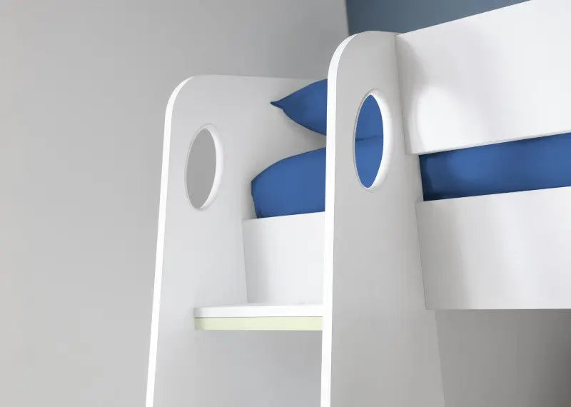 Nebula Gaming Bed With Desk White Luxepalace