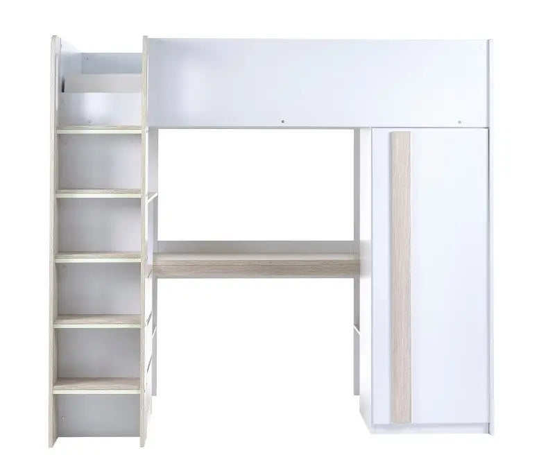 Ocean Highsleeper Pale Wood & White Luxepalace