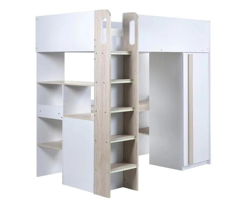 Ocean Highsleeper Pale Wood & White Luxepalace