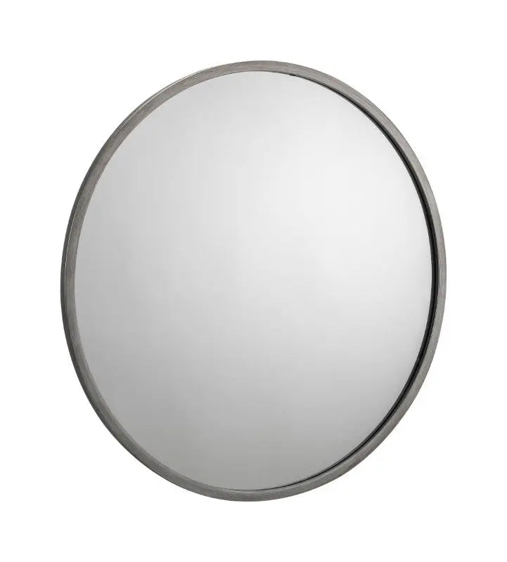 Octave Round Pewter Wall Mirror Luxepalace