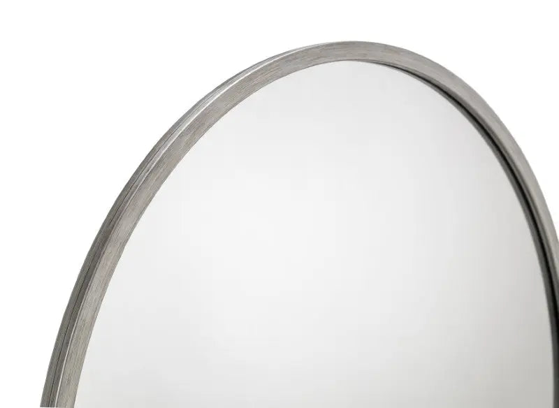Octave Round Pewter Wall Mirror Luxepalace