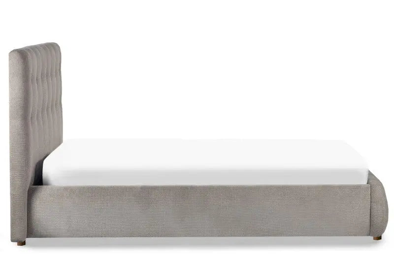 Odette Double Bed 135Cm - Light Taupe Luxepalace