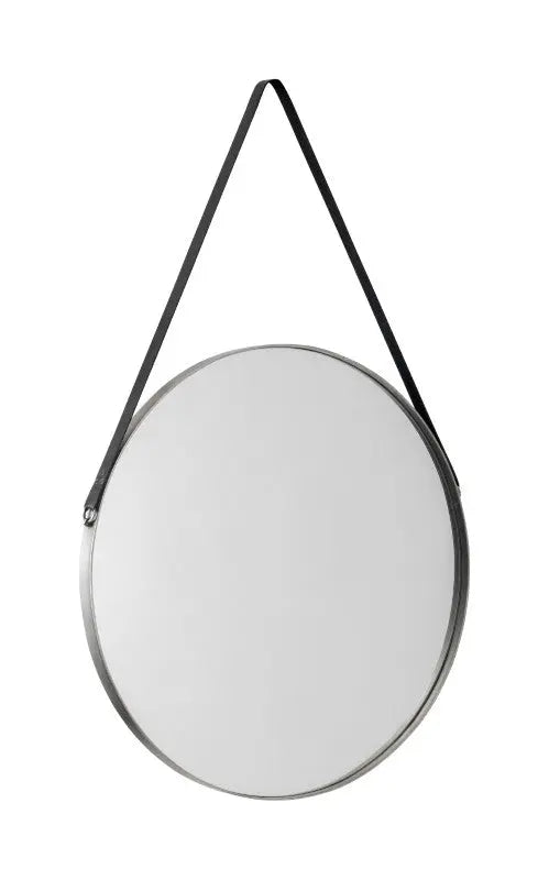Opera Round Pewter Mirror Luxepalace