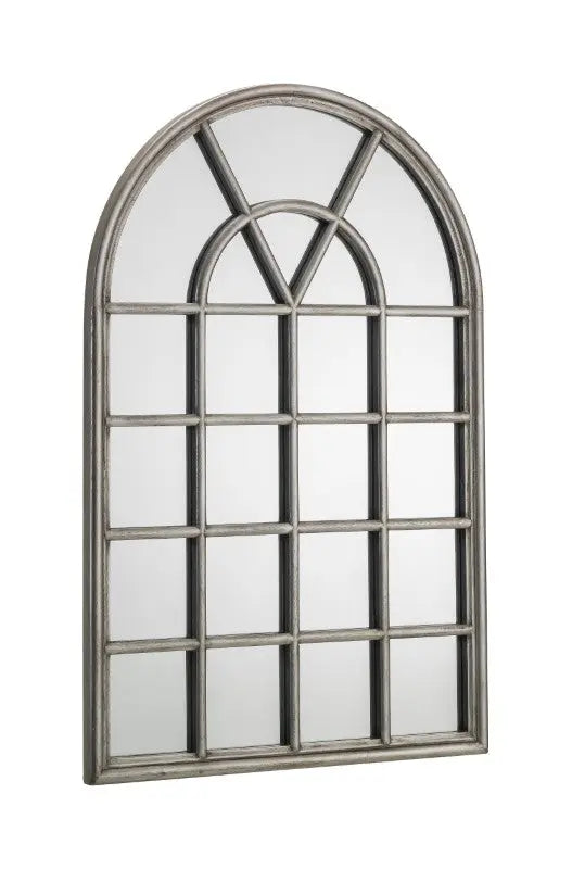 Opus Pewter Window Mirror Luxepalace