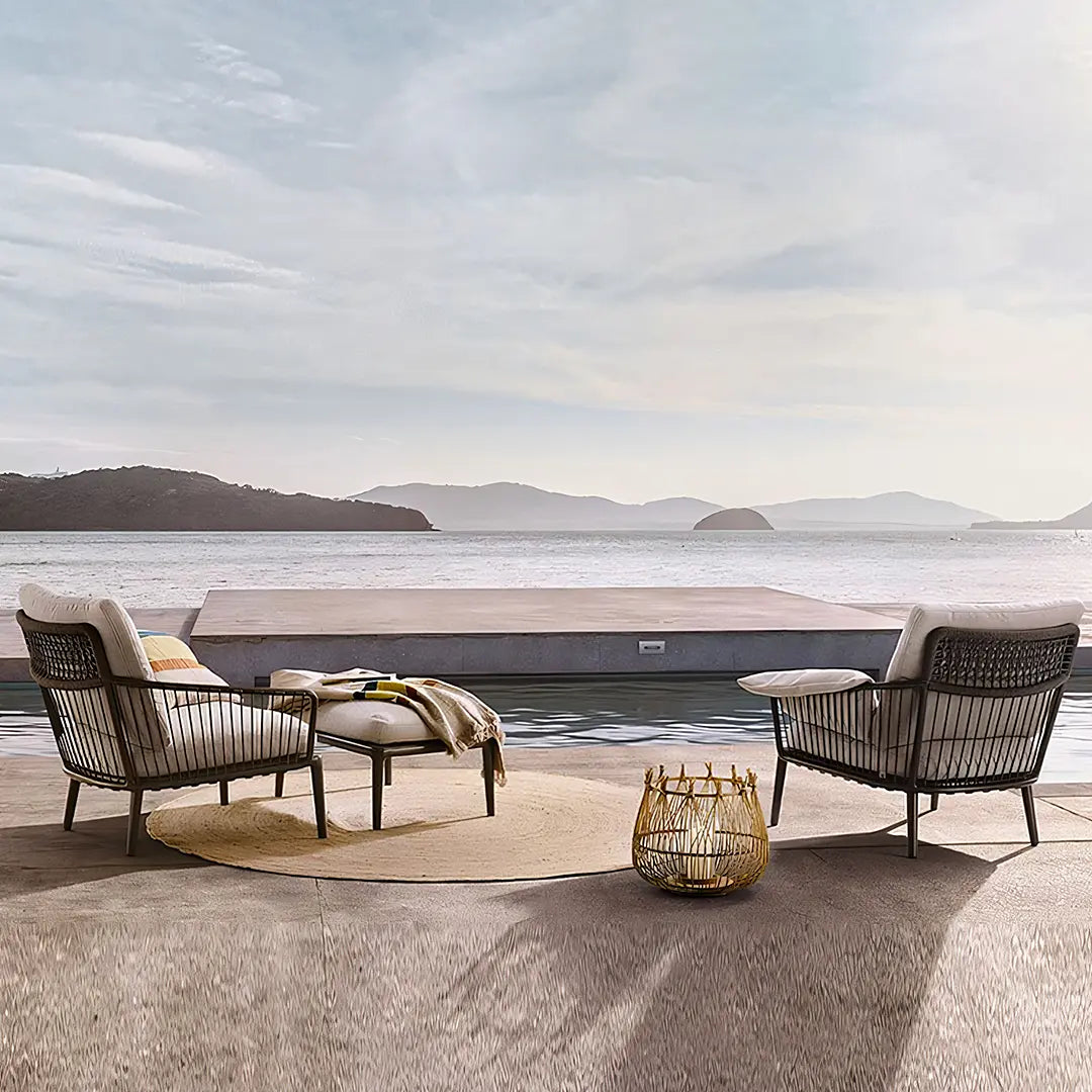 Orpheus Outdoor Lounge Chair Set, Rattan Luxepalace.co.uk