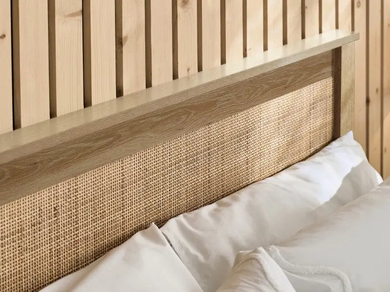 Padstow Ottoman 135Cm Double Bed - Oak Luxepalace