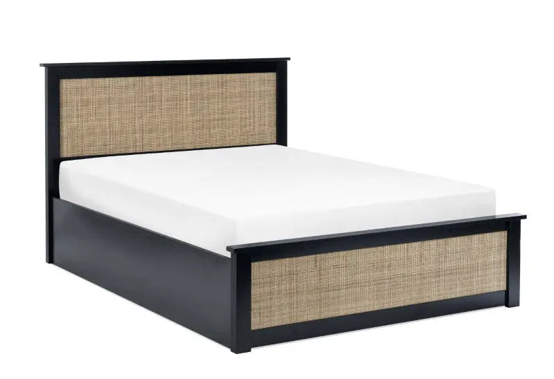 Padstow Ottoman 150Cm King Bed - Black Luxepalace