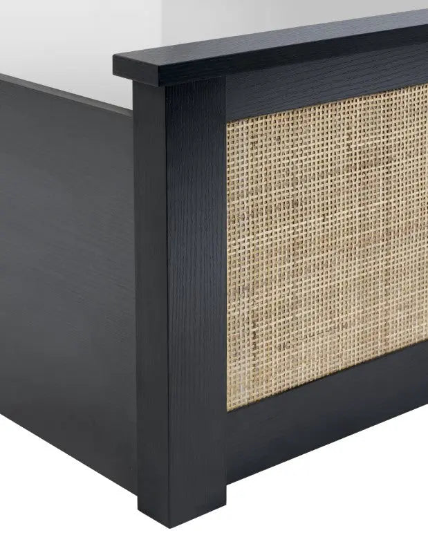 Padstow Ottoman 150Cm King Bed - Black Luxepalace