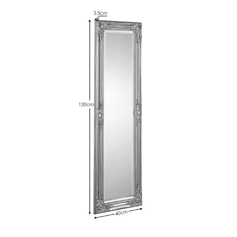 Palais Dress Mirror Pewter Luxepalace
