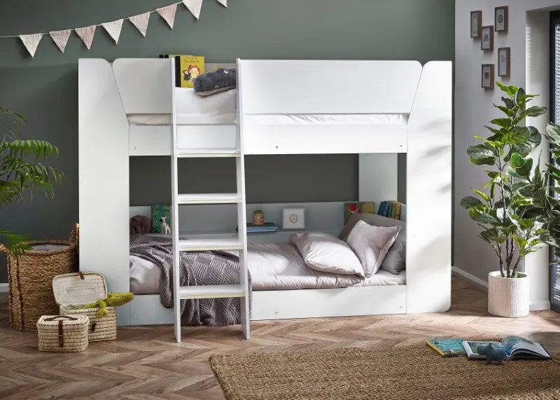 Parsec Bunk Bed All White Luxepalace