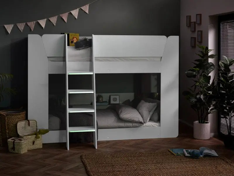 Parsec Bunk Bed All White Luxepalace