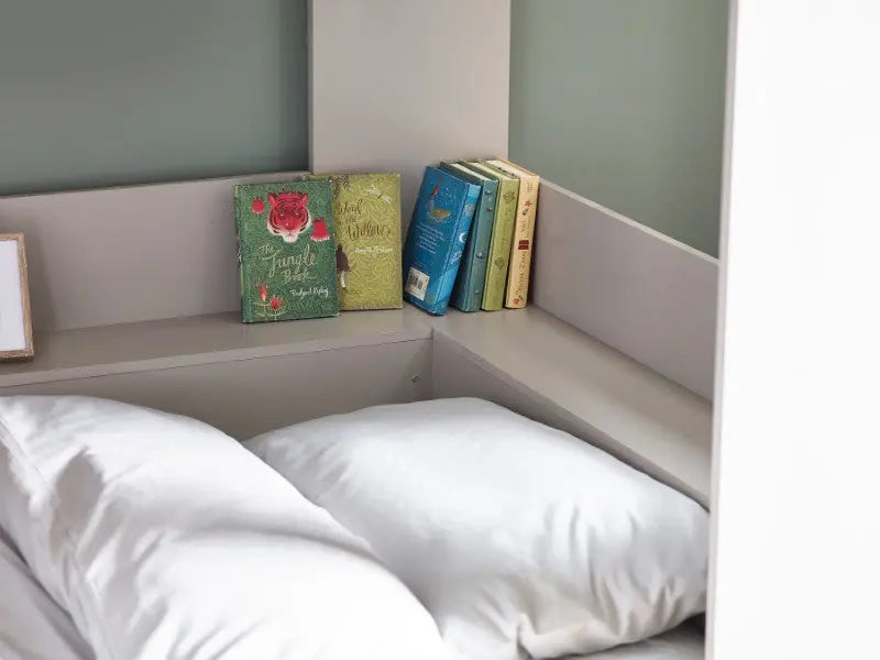 Parsec Bunk Bed Taupe & White Luxepalace