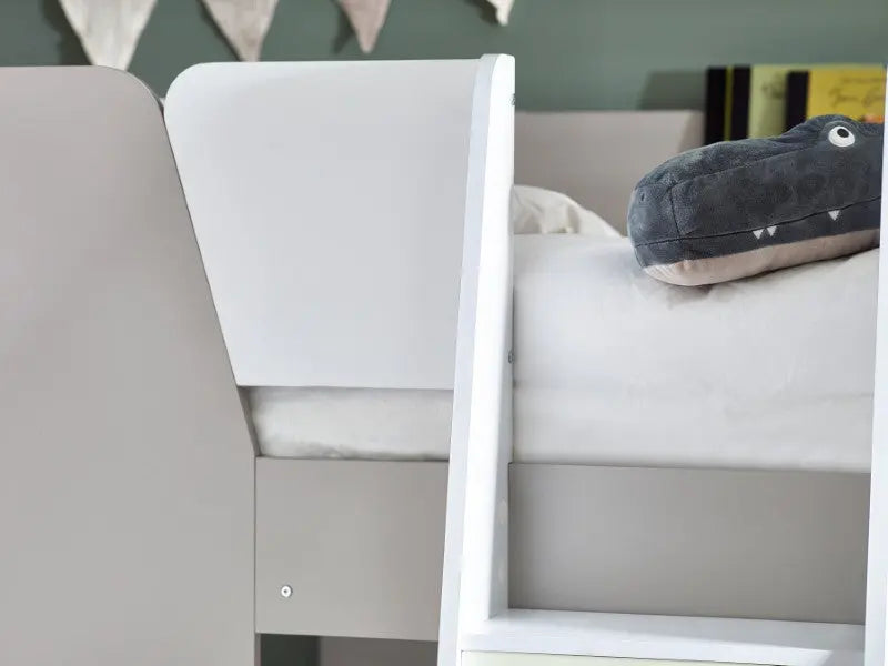 Parsec Bunk Bed Taupe & White Luxepalace