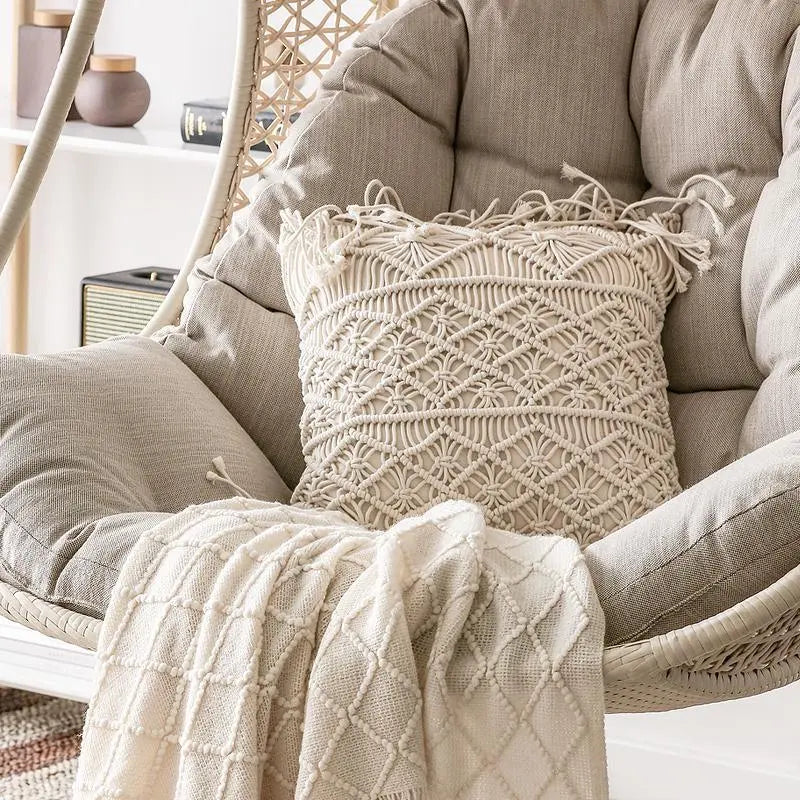 Pearl Rattan Garden Hanging Egg Chair with Stand, Garden Furniture Outdoor/Indoor Luxepalace.co.uk