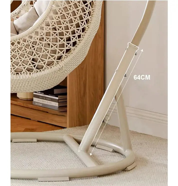 Pearl Rattan Garden Hanging Egg Chair with Stand, Garden Furniture Outdoor/Indoor Luxepalace.co.uk