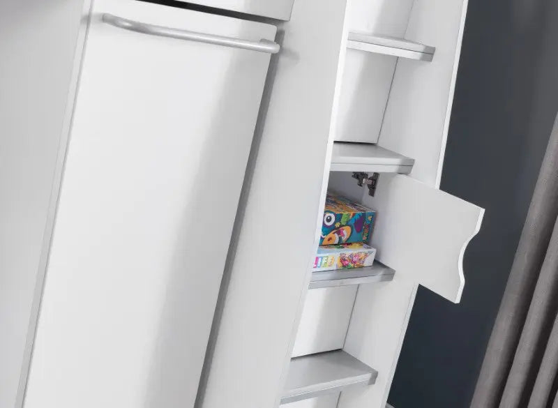 Pegasus Highsleeper White / Silver Luxepalace