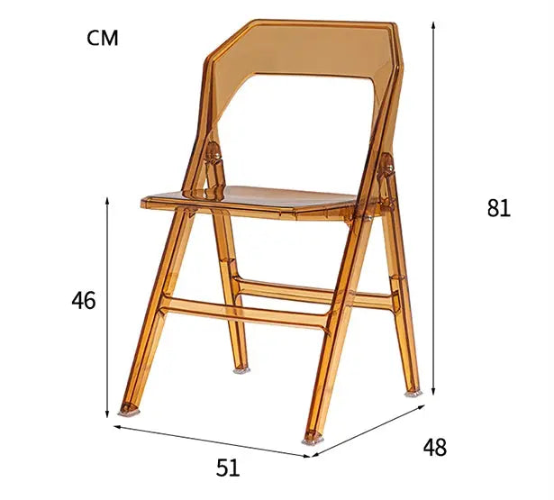 Philippe Starck Style Acrylic Folding Chair Luxepalace.co.uk