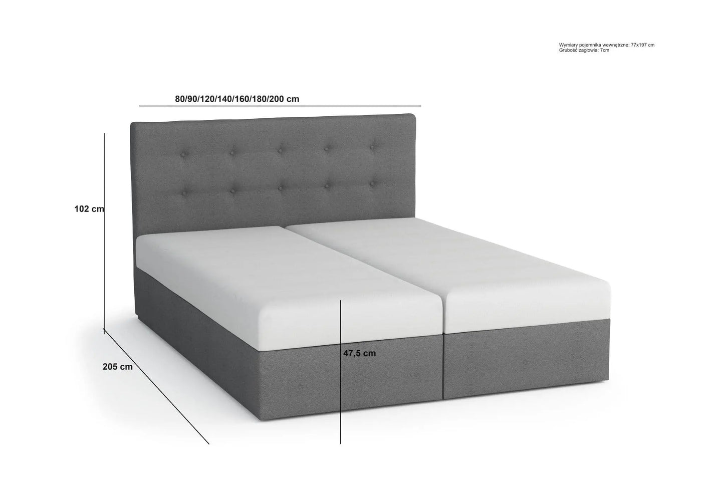 Porio Polish Grey Cosmic Divan Luxepalace.co.uk