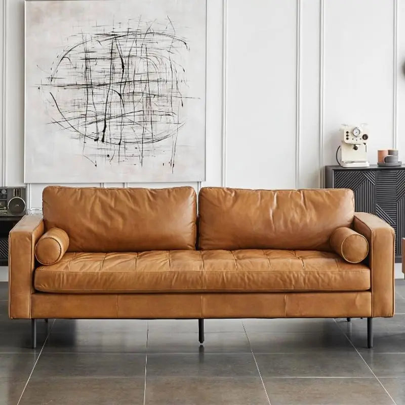 Porto Two Seater Sofa, Real Leather Luxepalace.co.uk