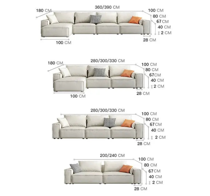 R67 Anselm Three Seater, Four Seater Sofa, Corner Sofa, Leathaire Luxepalace.co.uk