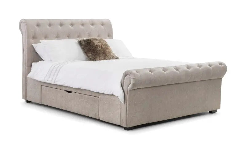 Ravello 2 Drawer Storage 150cm King Bed Luxepalace