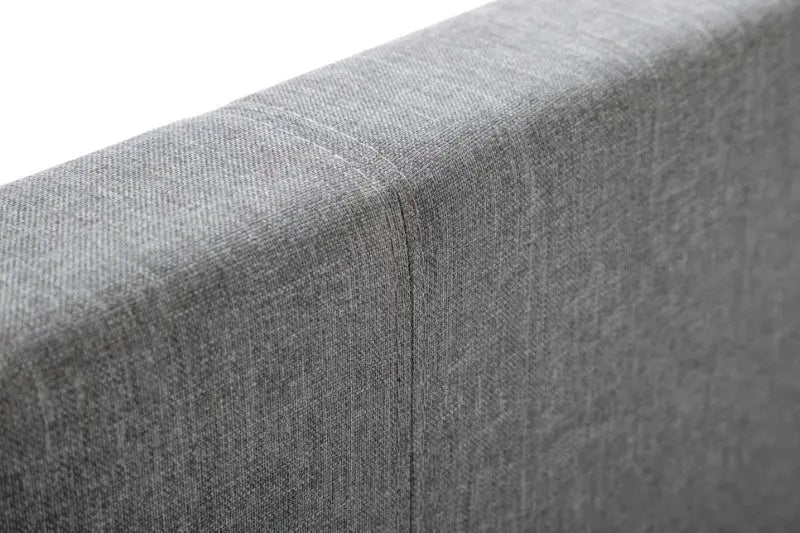 Rialto 120cm Small Double Bed Light Grey Luxepalace