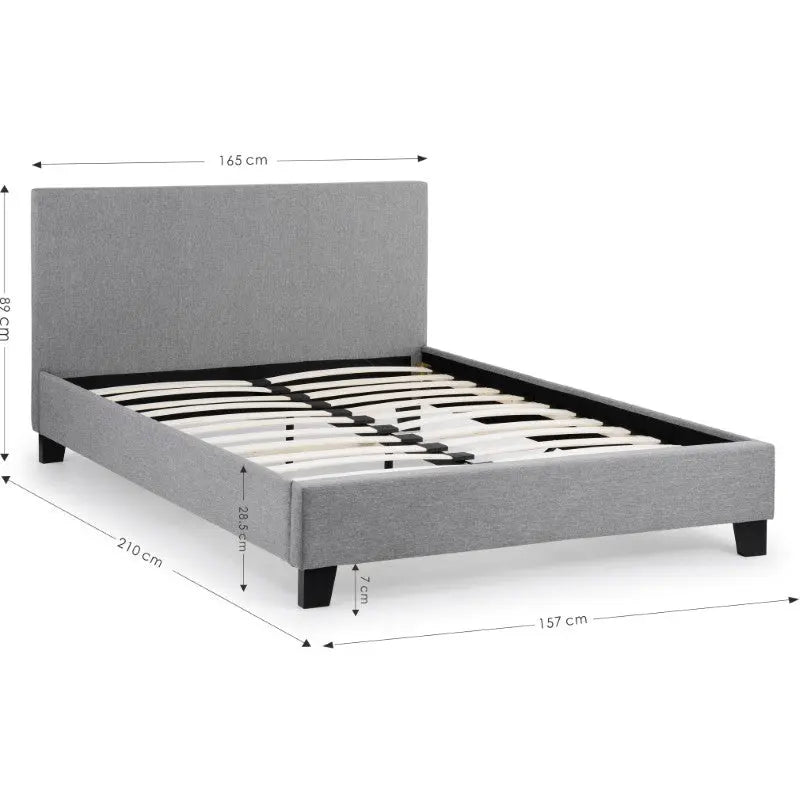 Rialto 150cm King Bed Light Grey Luxepalace