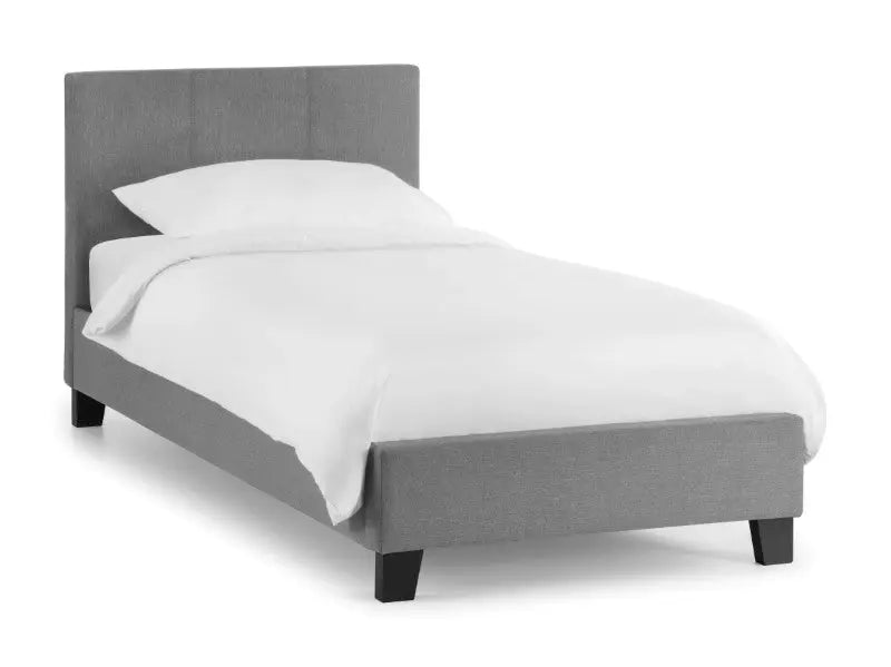 Rialto 90cm Single Bed Light Grey Luxepalace