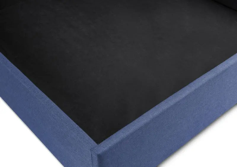 Rialto Ottoman Storage 150cm King Bed Dark Blue Luxepalace