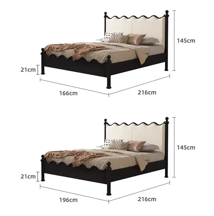 Roberta King Size / Super King Bed, Cream & Black Luxepalace.co.uk