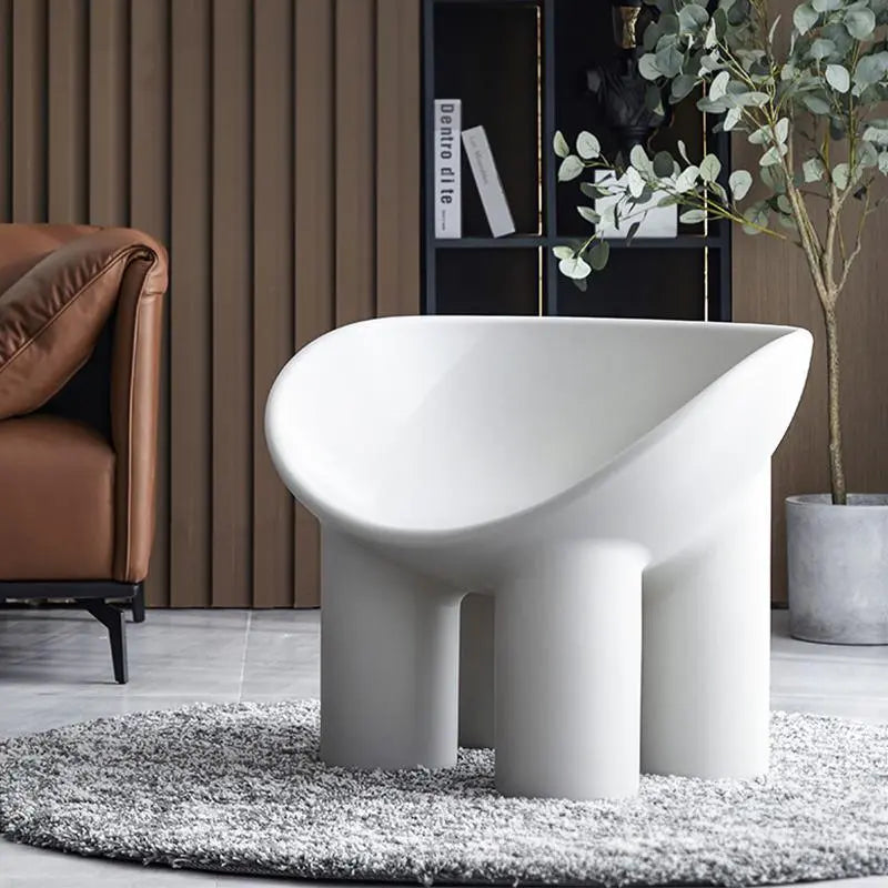 Roly Poly Fiberglass Armchair With Cushion, Grey Luxepalace.co.uk