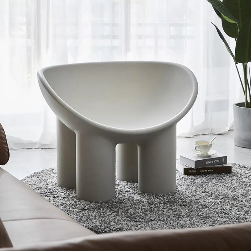 Roly Poly Fiberglass Armchair With Cushion, Grey Luxepalace.co.uk