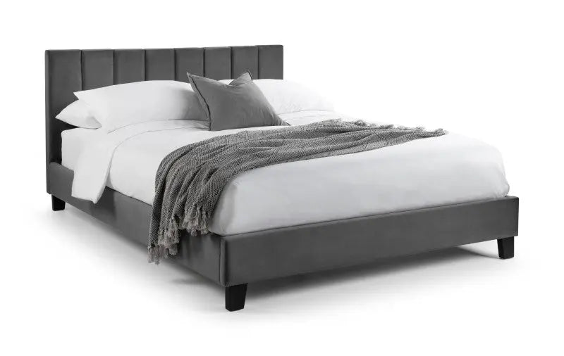 Rosa 150cm King Bed Grey Luxepalace