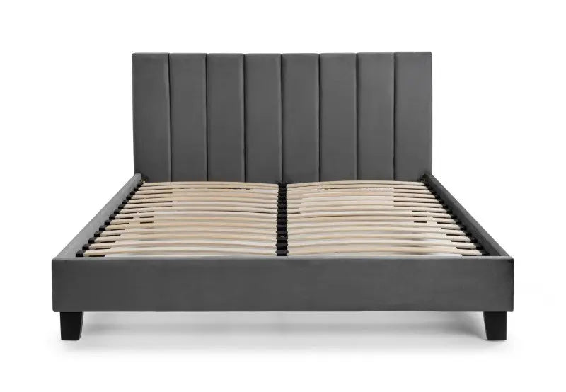 Rosa 150cm King Bed Grey Luxepalace