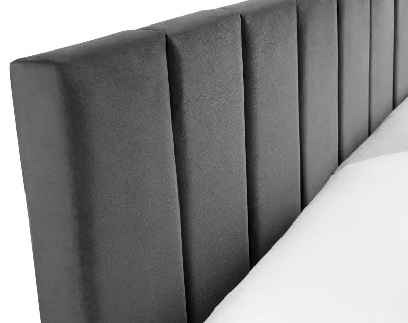 Rosa 150cm King Bed Grey Luxepalace