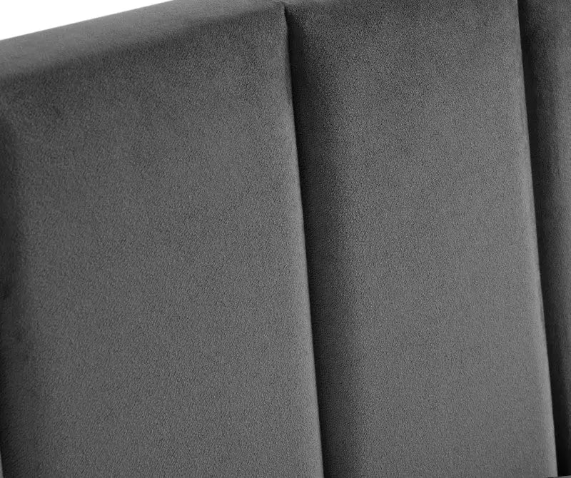 Rosa 150cm King Bed Grey Luxepalace