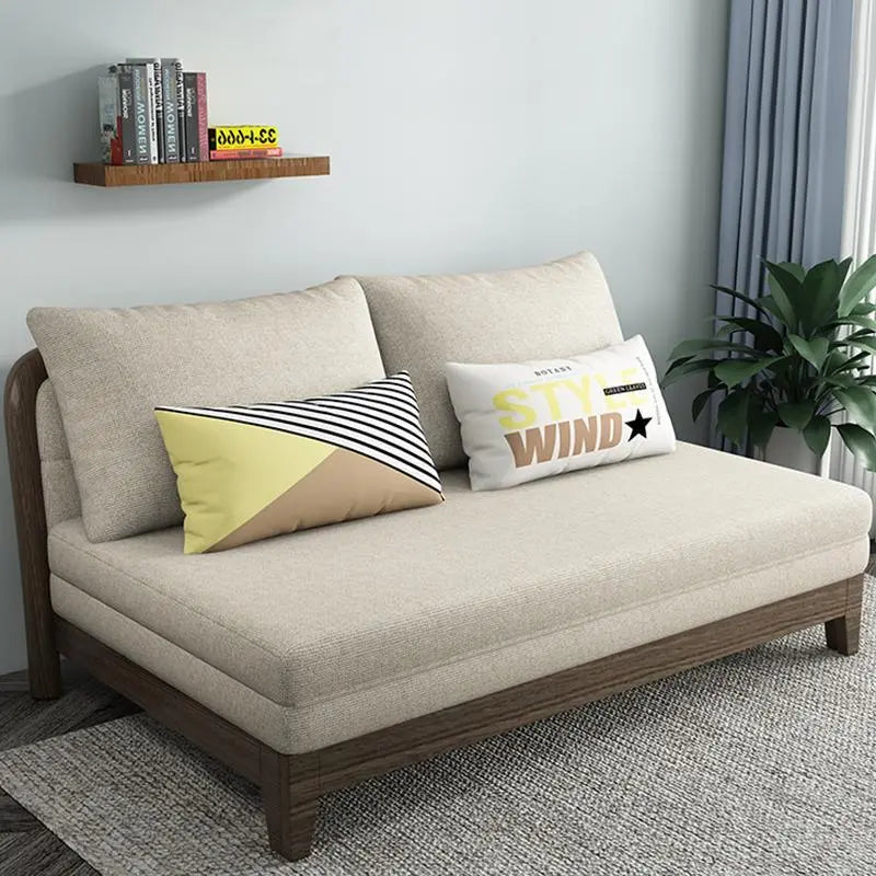 SB132 Two Seater Sofa Bed, Wood Luxepalace.co.uk