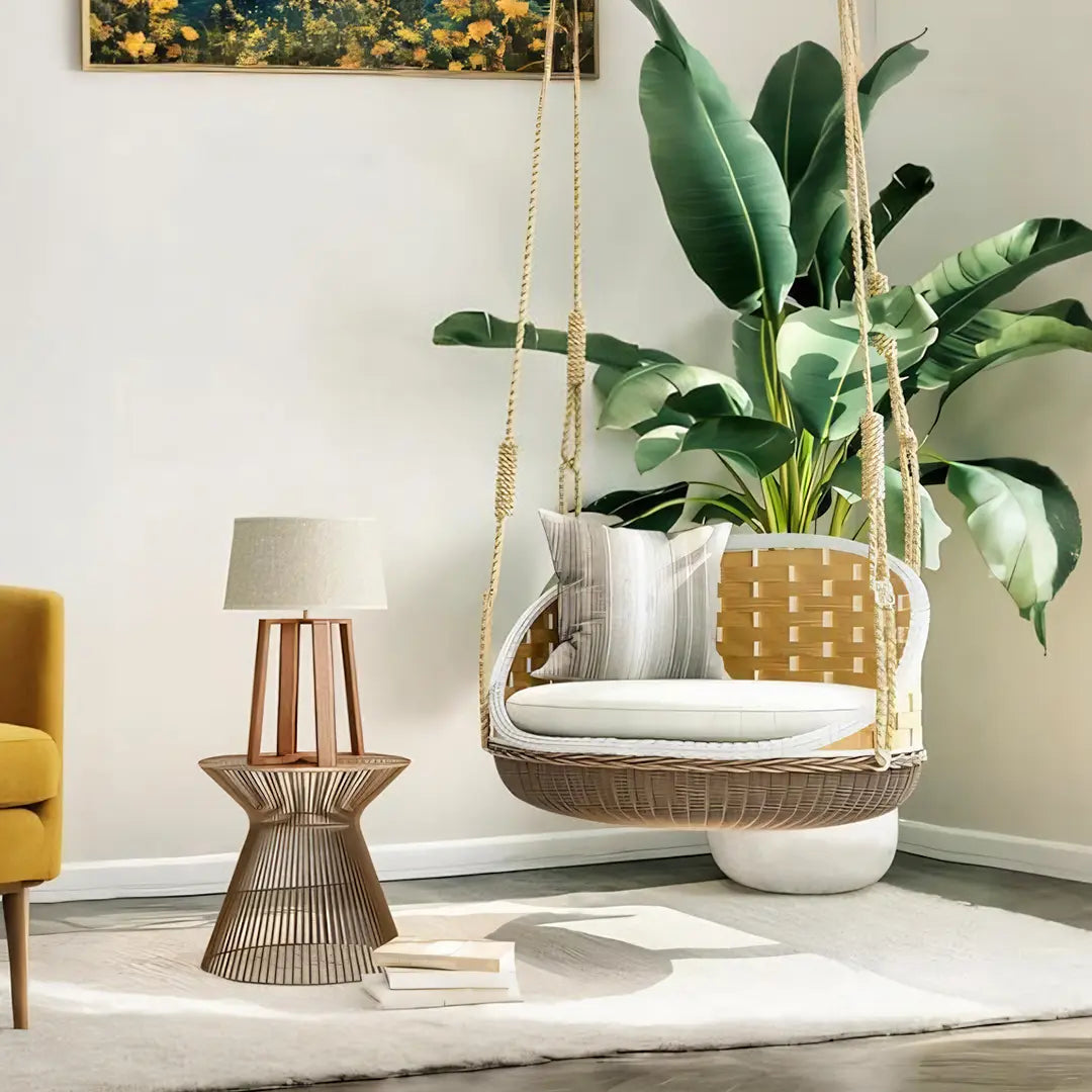 SU121 Swing Hanging Armchair, Outdoor Furniture, Rattan Luxepalace.co.uk
