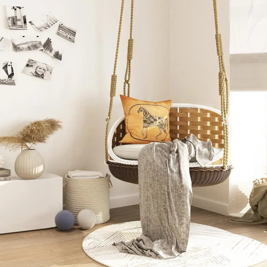 SU121 Swing Hanging Armchair, Outdoor Furniture, Rattan Luxepalace.co.uk