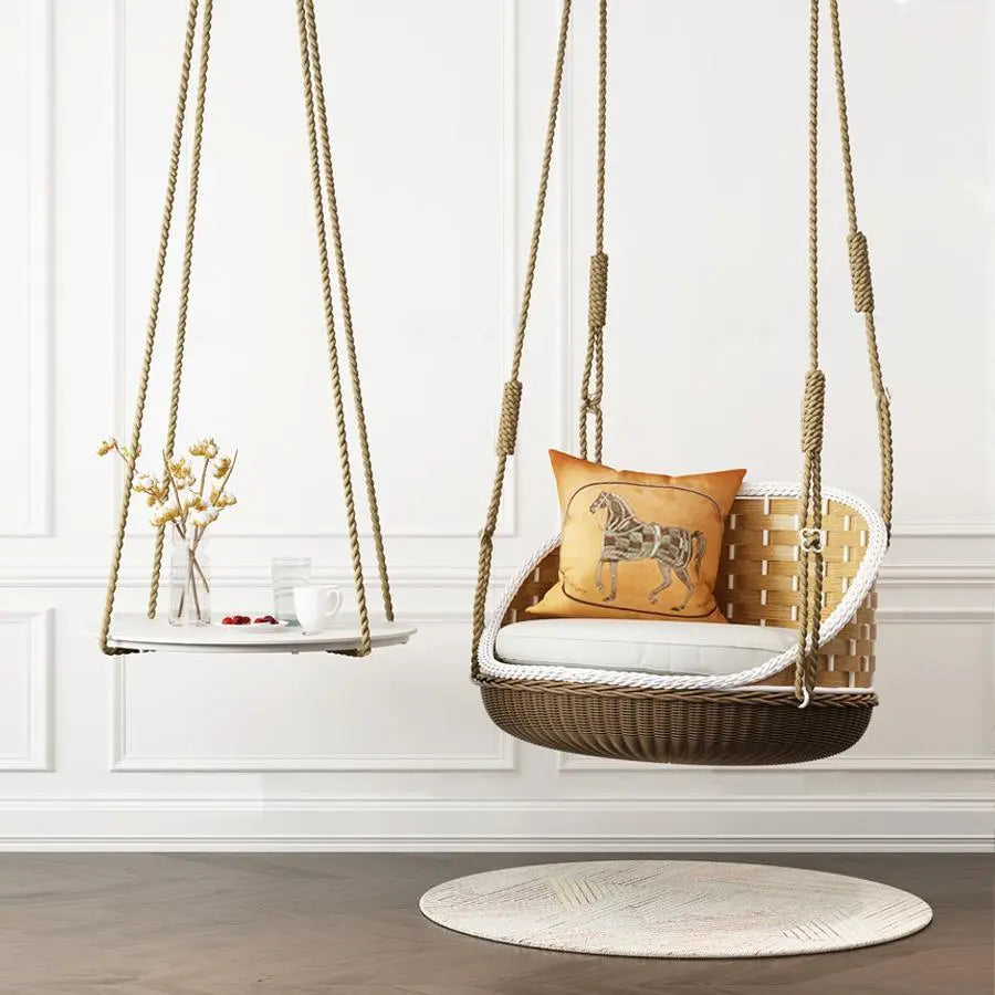 SU121 Swing Hanging Armchair, Outdoor Furniture, Rattan Luxepalace.co.uk