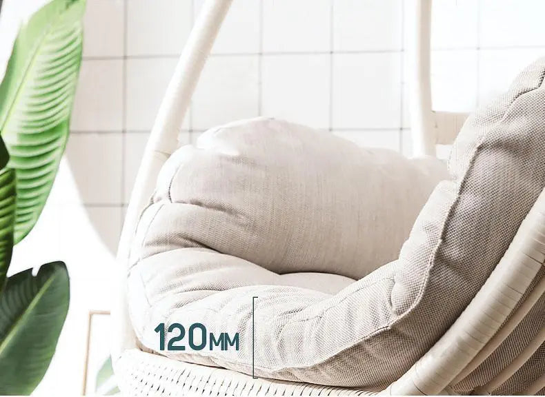 SU1240 Hammock Swing Chair, Indoor/ Outdoor Furniture, White Rattan Luxepalace.co.uk