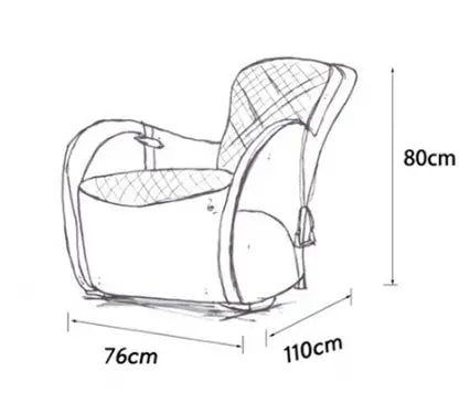 Saddle Chair And Footstool, Loft Style, Oil Wax Leather Luxepalace.co.uk